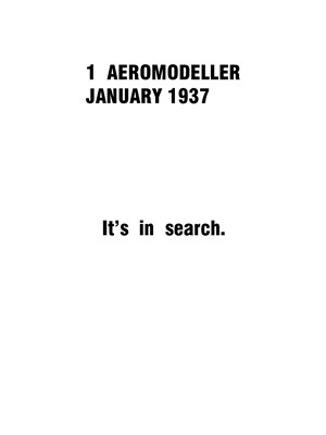 AeroModeller January 1937