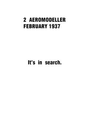 AeroModeller February 1937