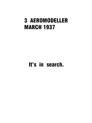 AeroModeller March 1937